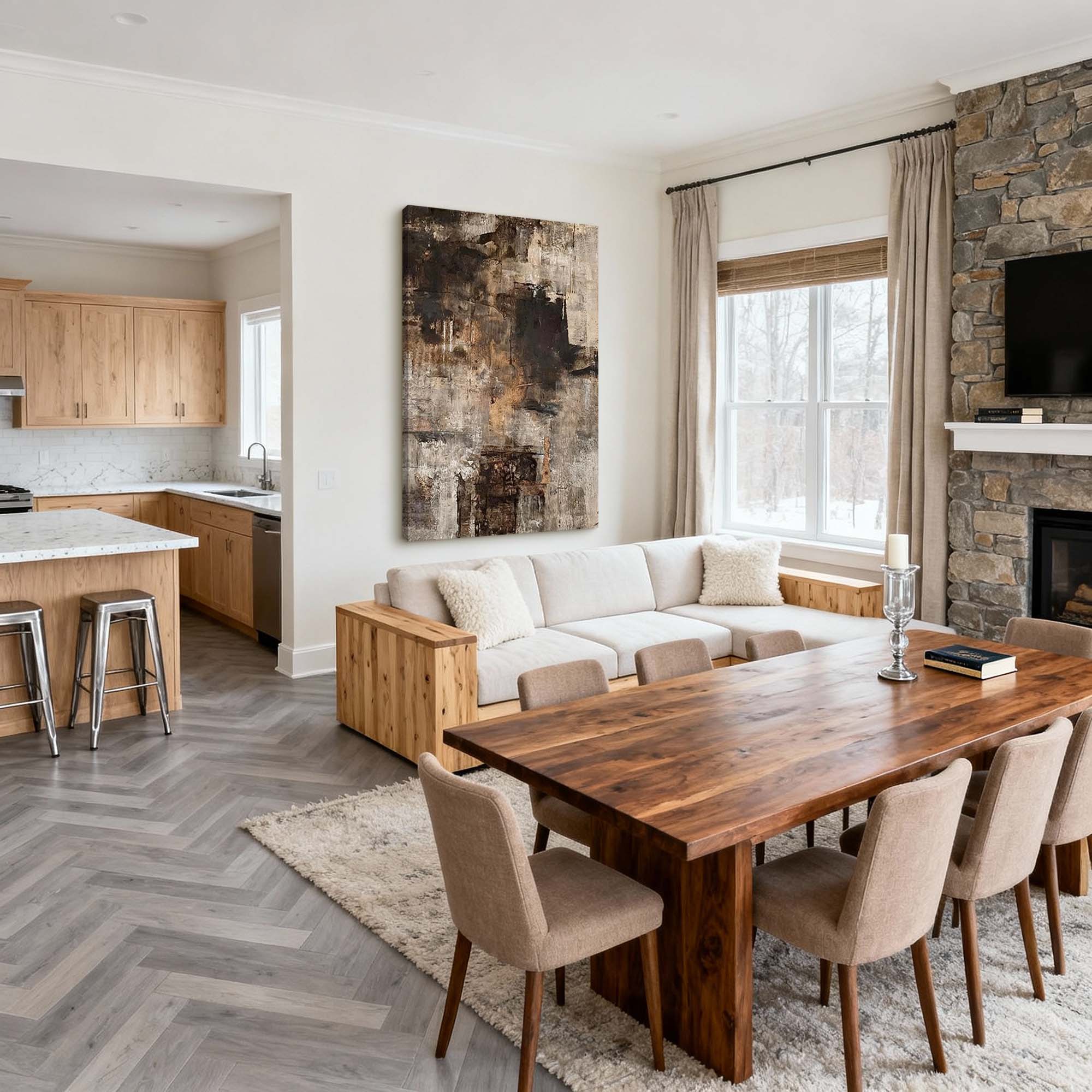 Abstract Canvas Art #AB887