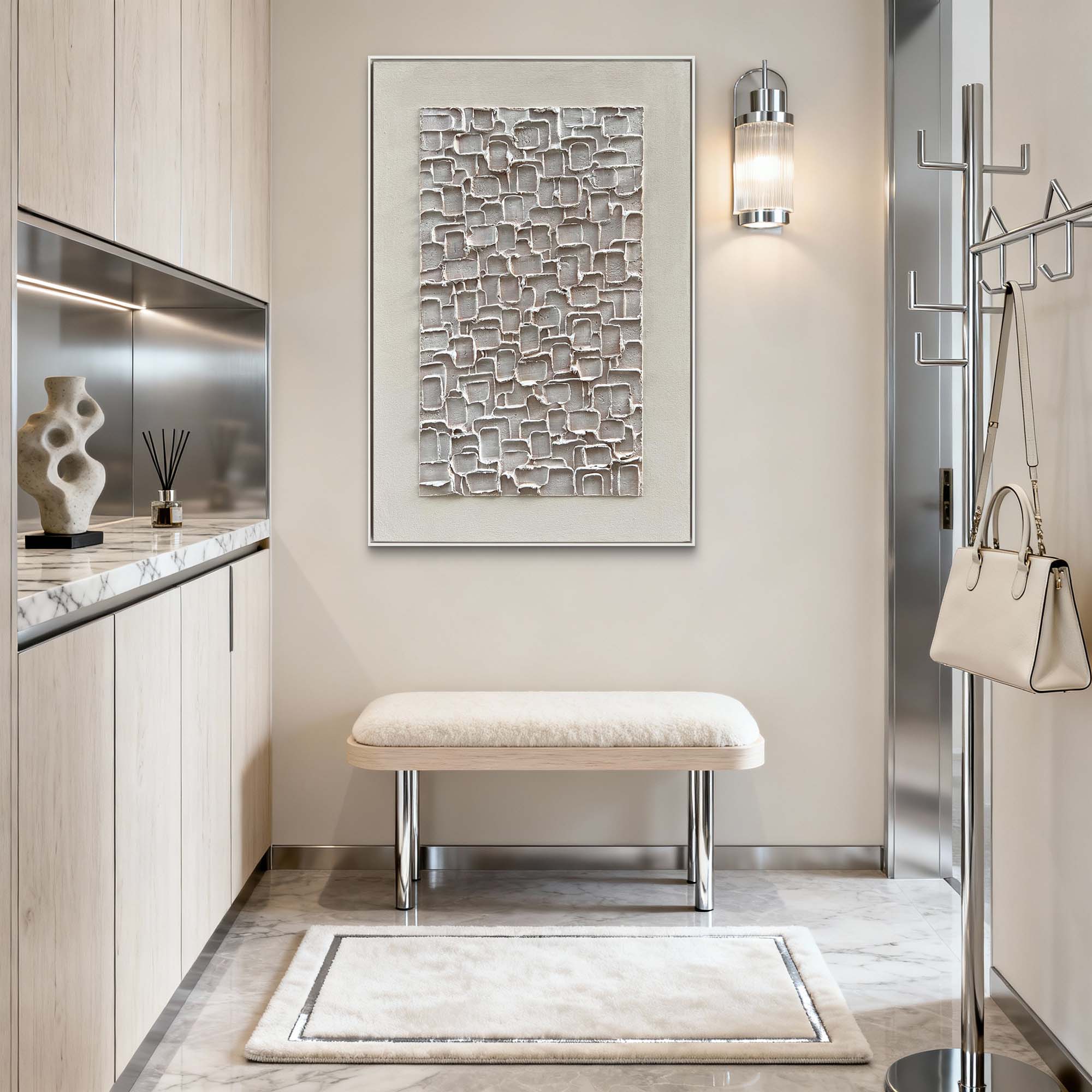 Sculpted Mosaic|Plaster & Texture Art #PT 129