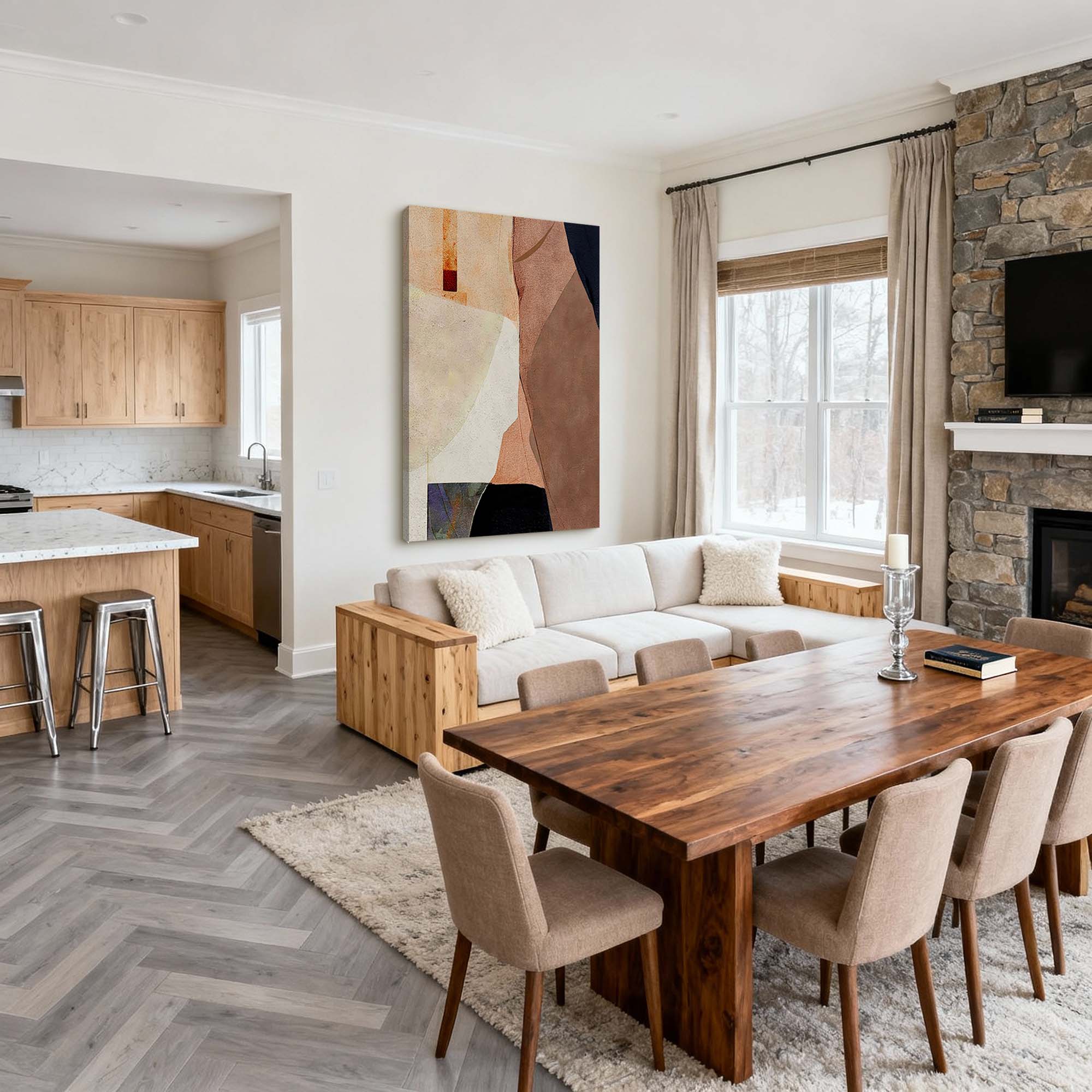 Abstract Canvas Art #AB905