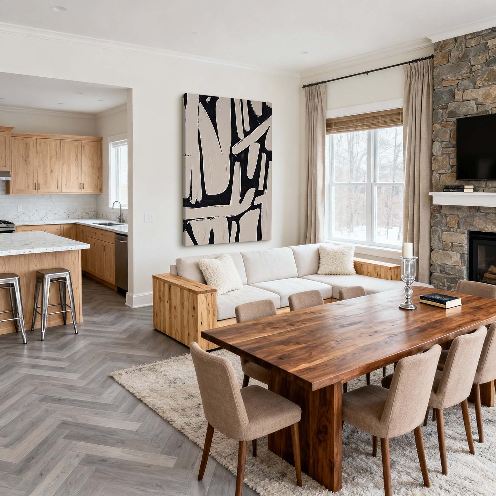 Abstract Canvas Art #AB892