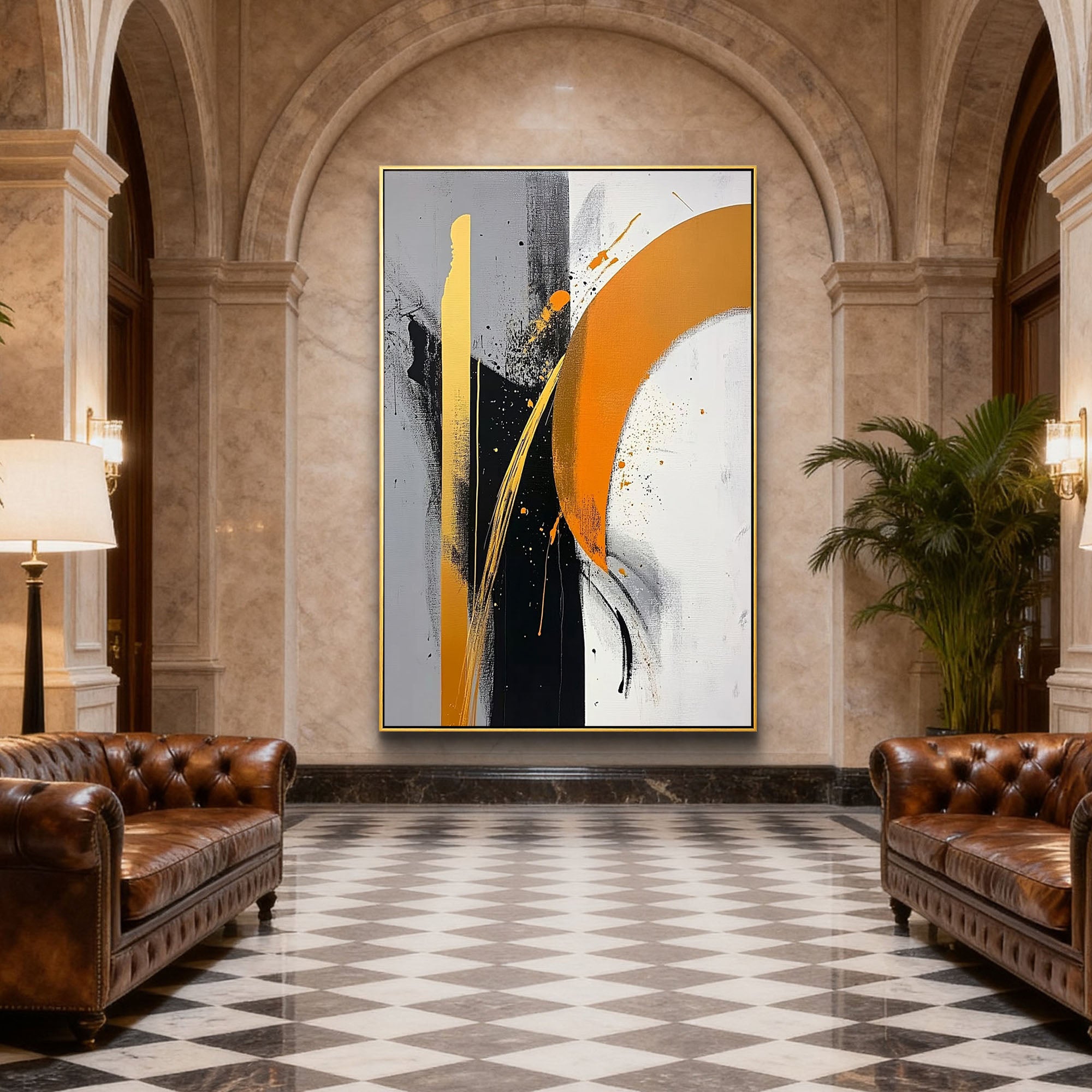 Abstract Canvas Art #AB833