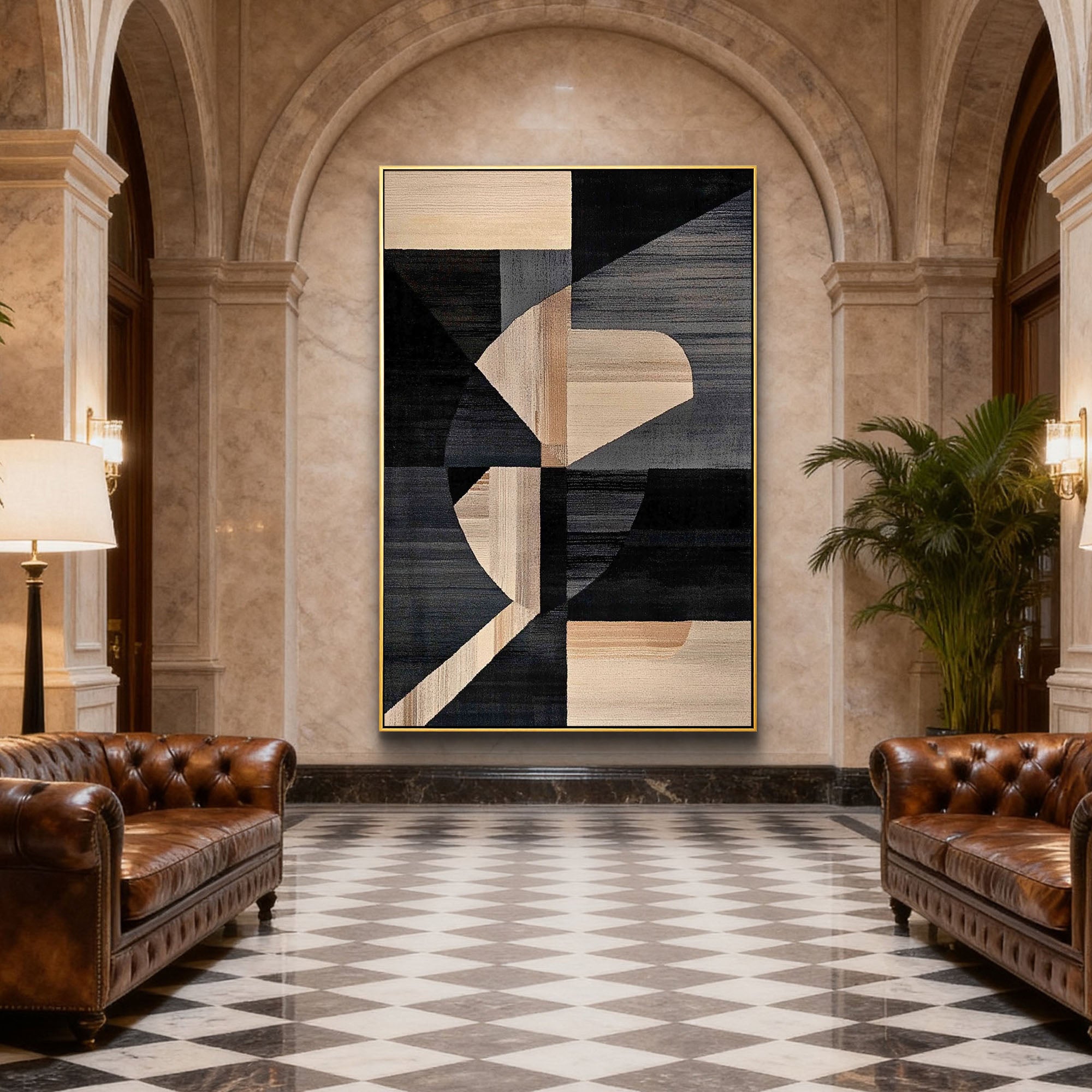 Abstract Canvas Art #AB843