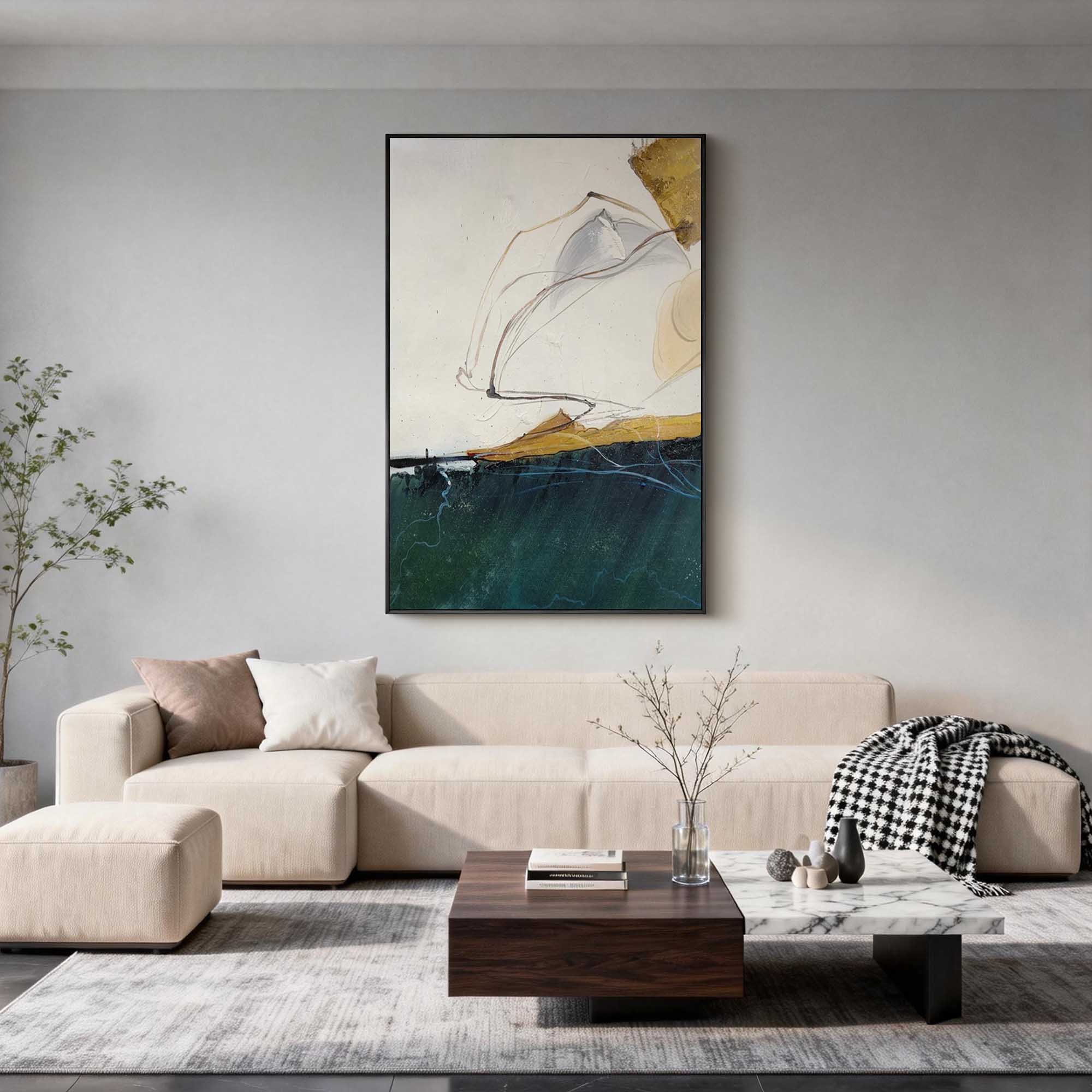 Abstract Canvas Art #AB934