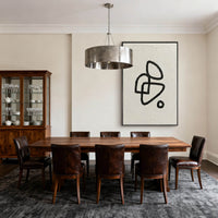 "Midnight Modern Grid" is a 100% hand-painted geometric abstract created with professional oil and acrylic paints on high-quality canvas. Its black & white palette and visible textured strokes give every piece authentic handmade variation and tactile depth.