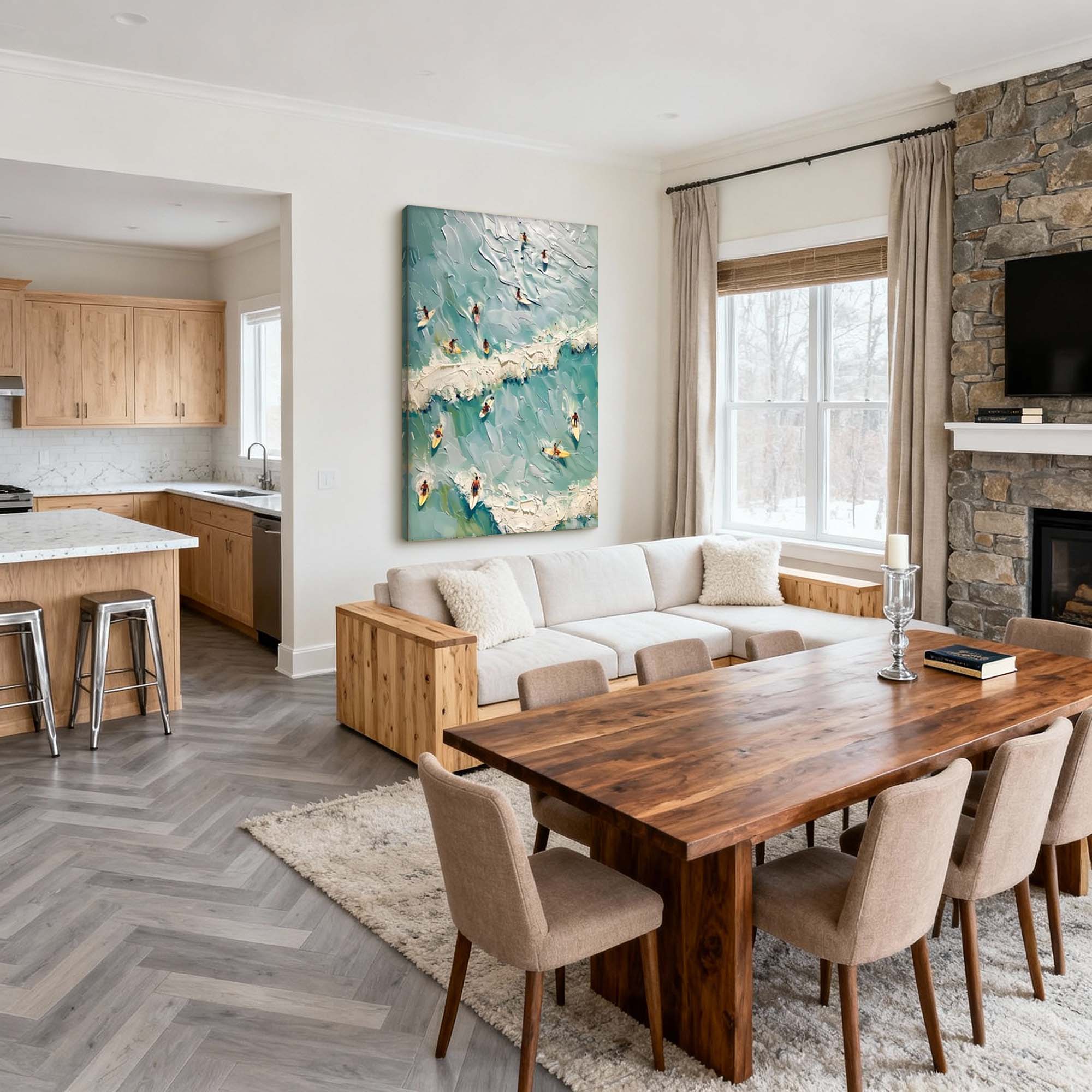 Aerial Surf|Plaster & Texture Art #PT 166