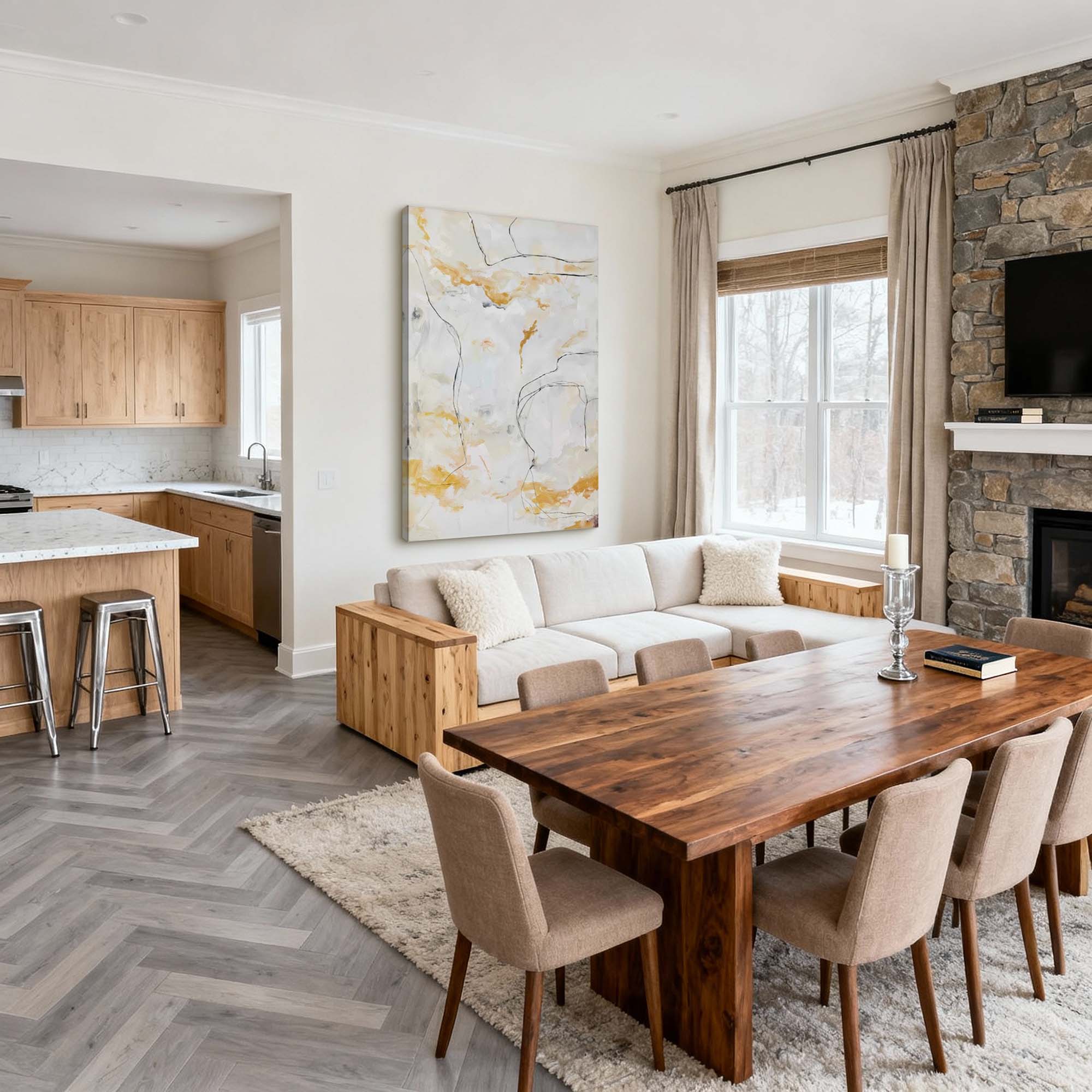 Abstract Canvas Art #AB893