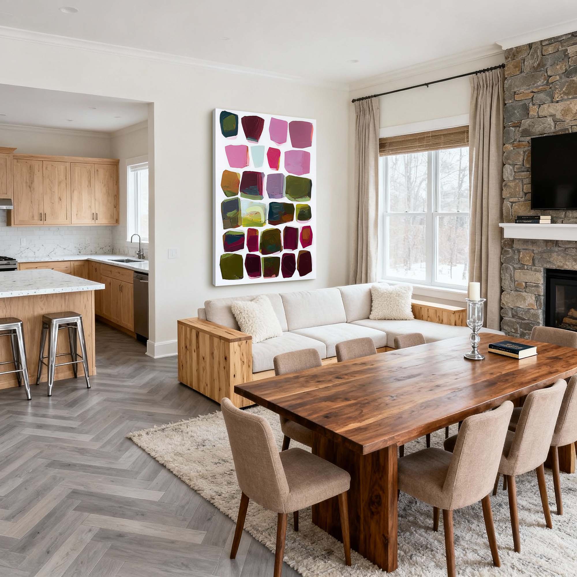 Abstract Canvas Art #AB924