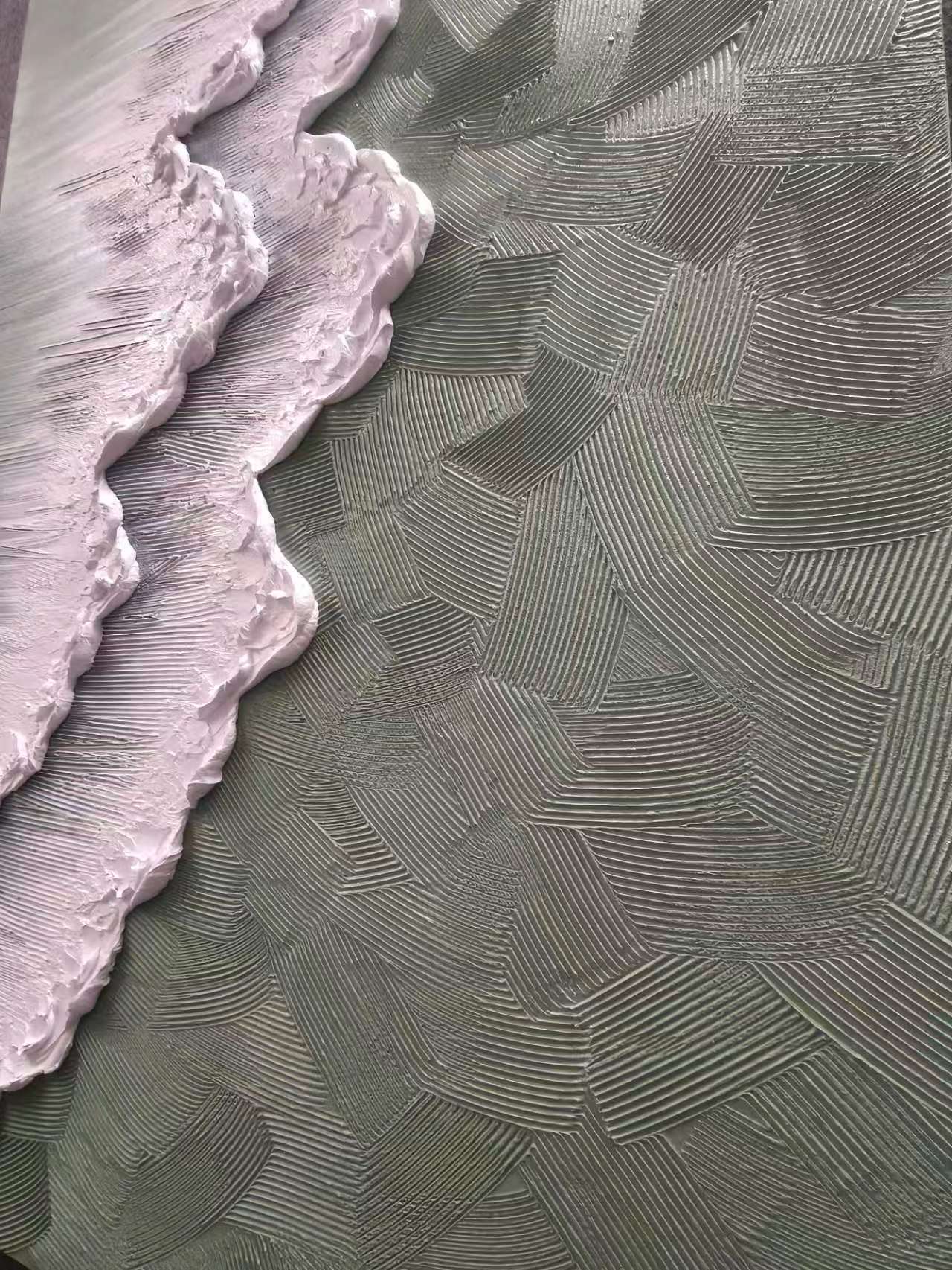 Sage Shoreline|Plaster & Texture Art #PT 139