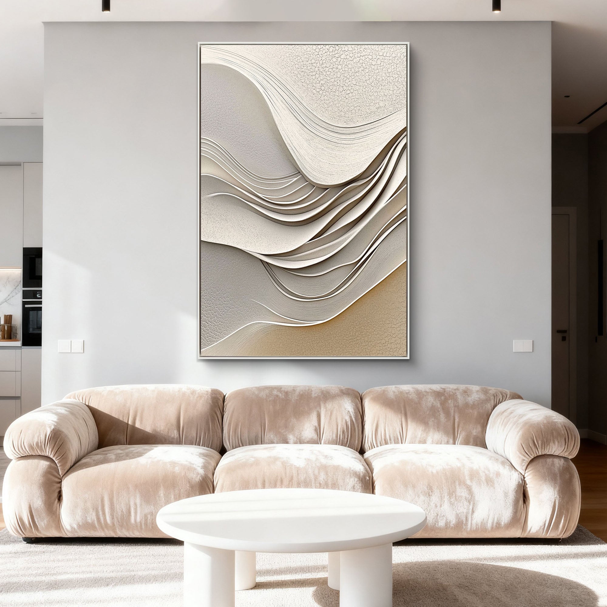 Hand-Painted Abstract Art #AB839 - Layered Color Field Textured Art