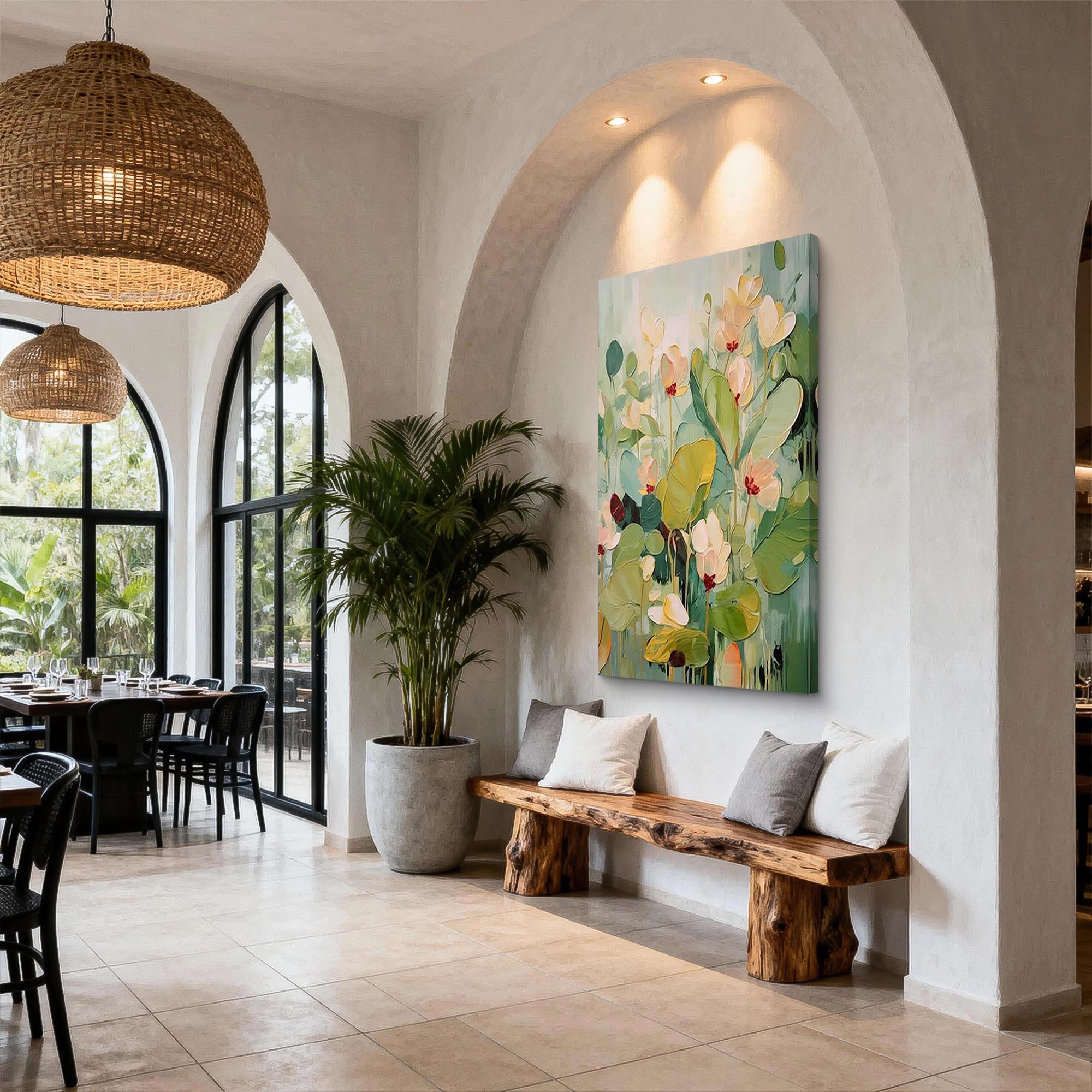 Blooming Serenity|Flower Canvas Art #FL293