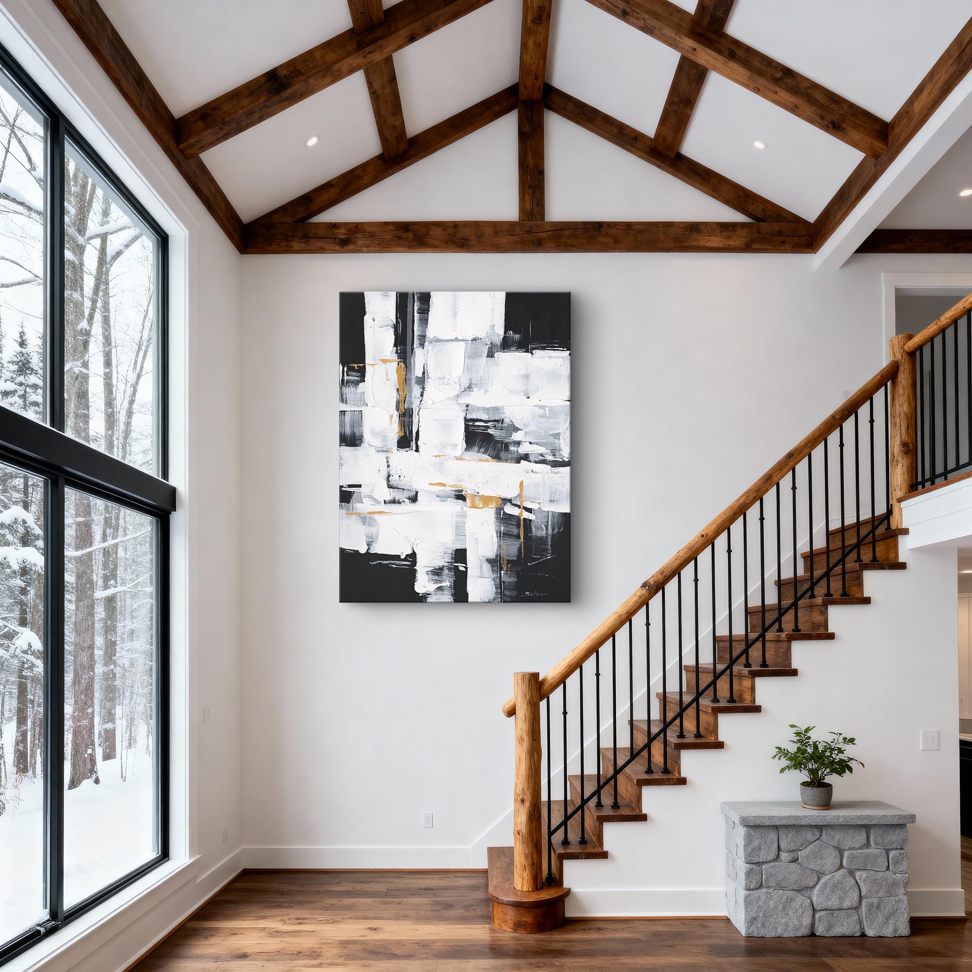 Abstract Canvas Art #AB932