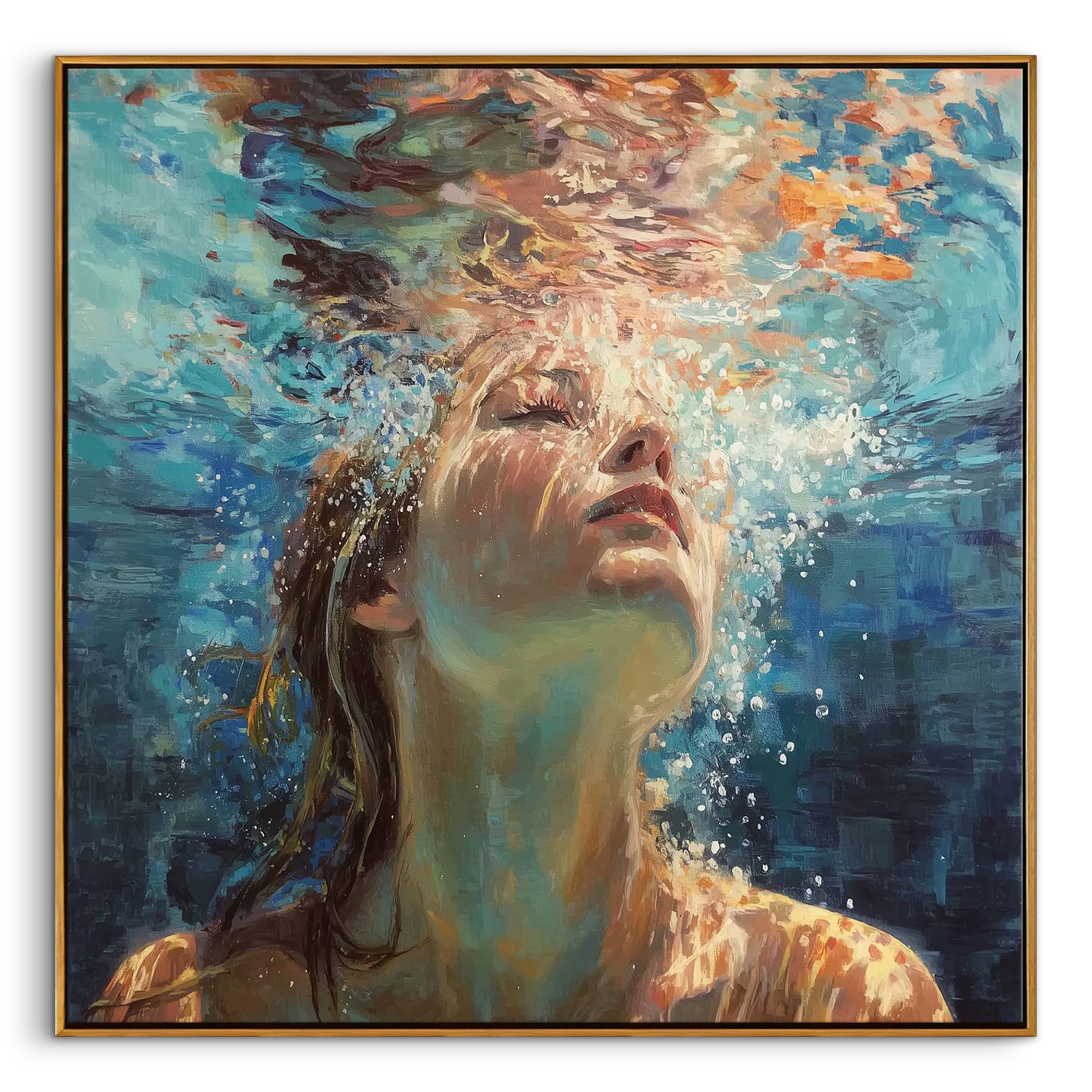 Submerged Serenity|People Canvas Art #PE369