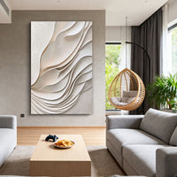 "Sand Quiet Balance" is a 100% hand-painted minimalist abstract created with professional oil and acrylic paints on high-quality canvas. Its beige palette and visible textured strokes give every piece authentic handmade variation and tactile depth.