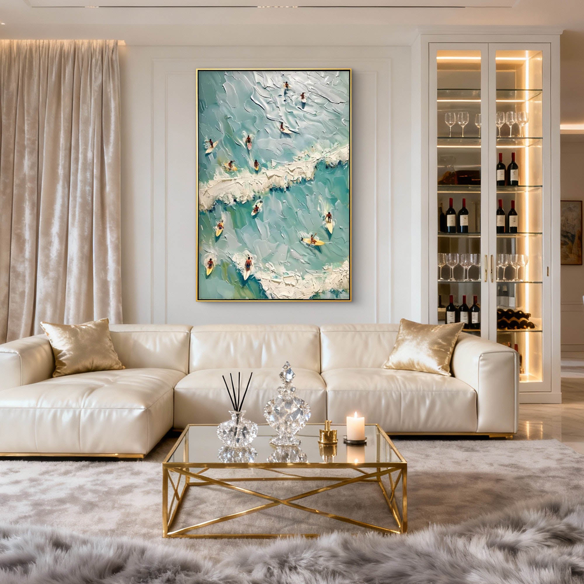 Aerial Surf|Plaster & Texture Art #PT 166