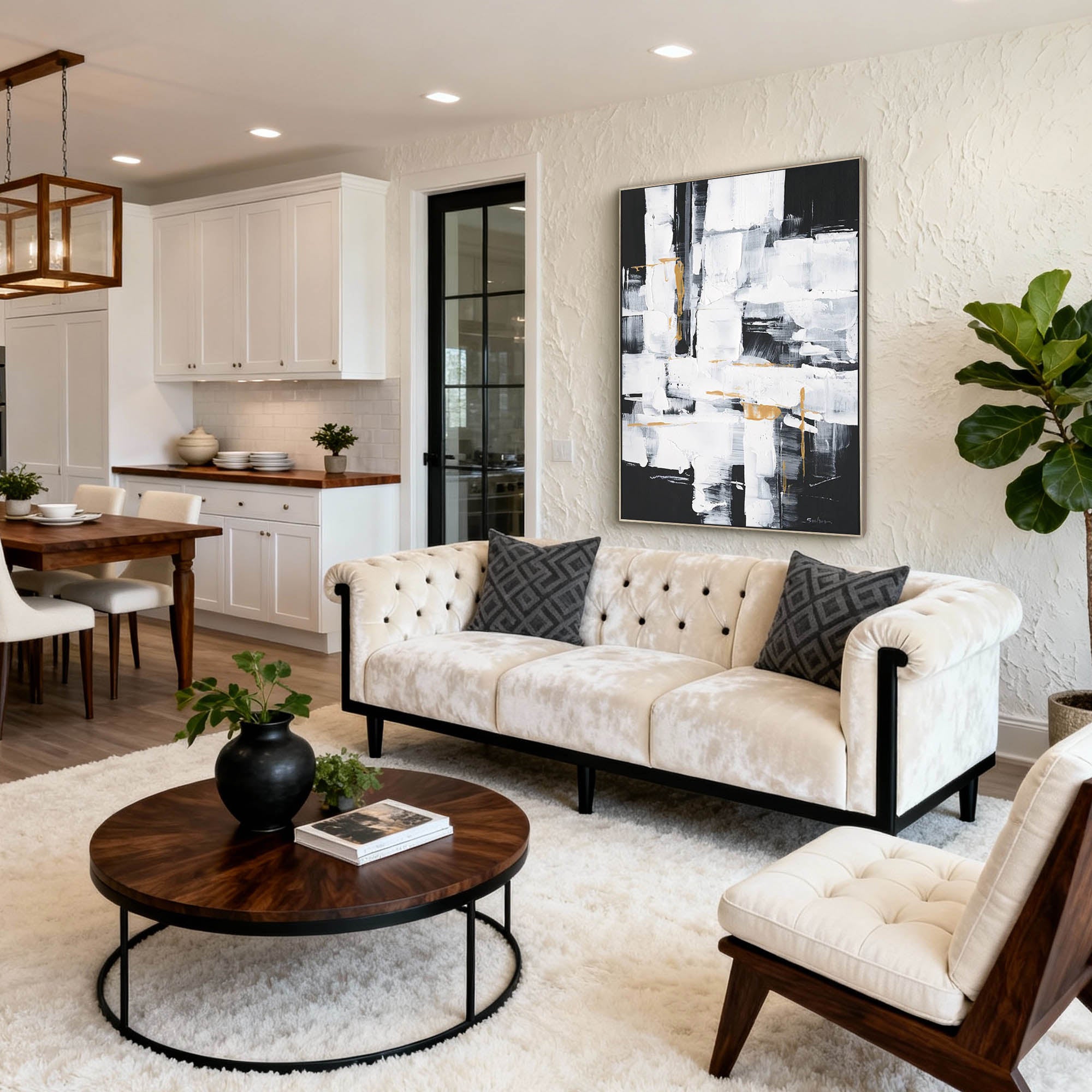 Abstract Canvas Art #AB932