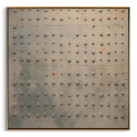 "Echo of Order" – Industrial Concrete Relief Geometric Painting | Bauhaus Minimalist Luxury Wall Art#WS 102