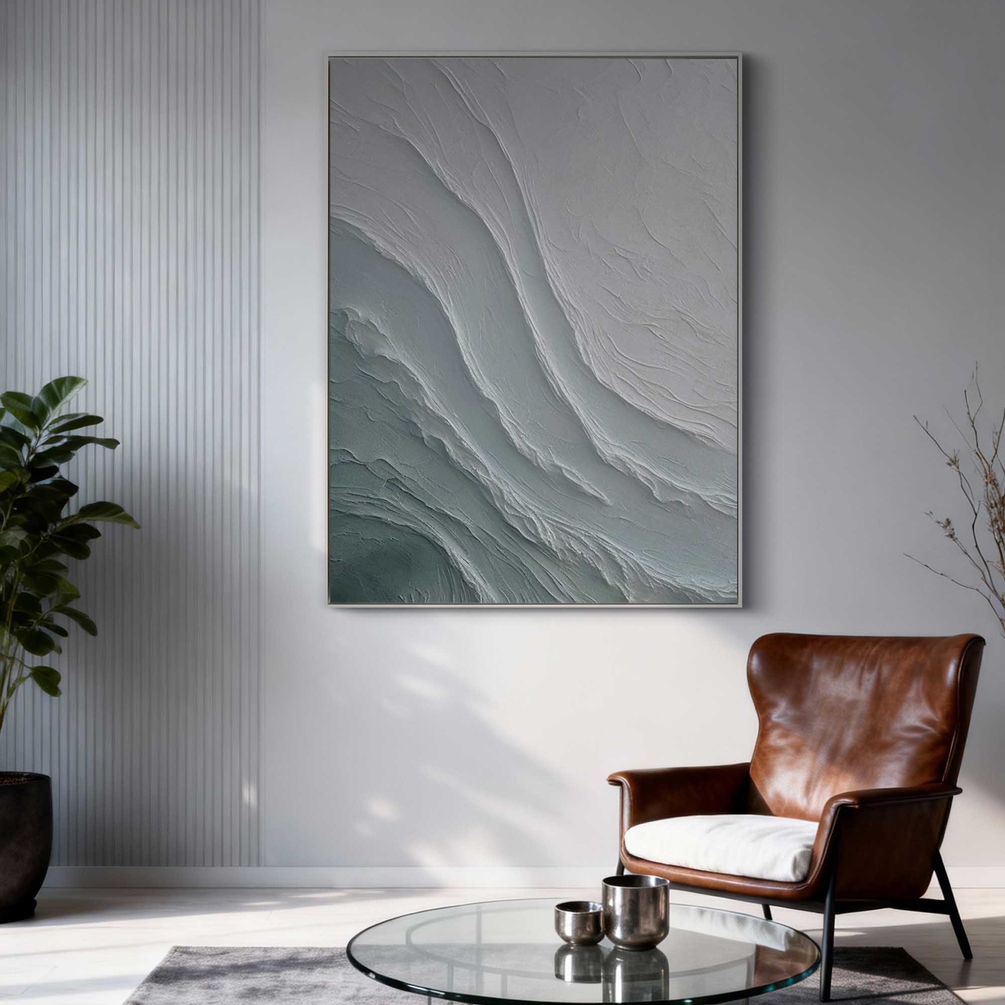Teal Tides|Plaster & Texture Art #PT410