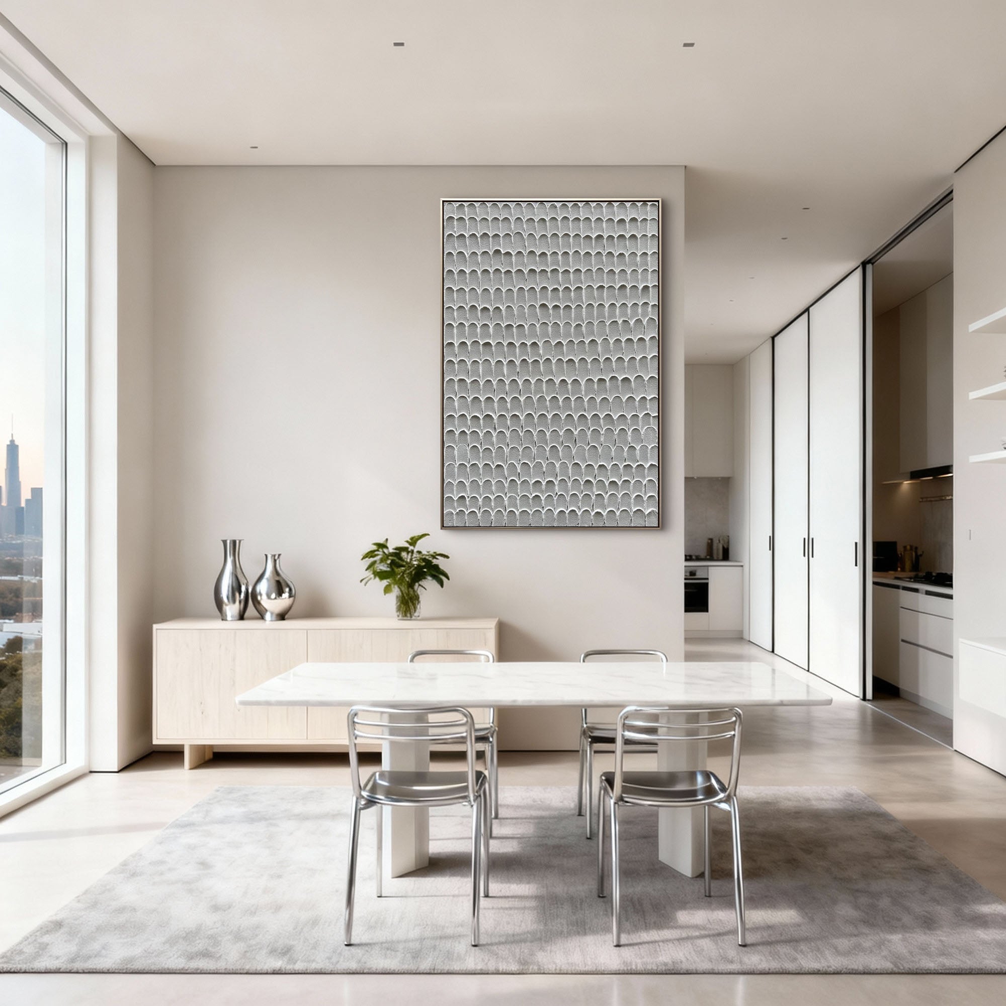 Rhythmic Concrete|Plaster & Texture Art #PT 147