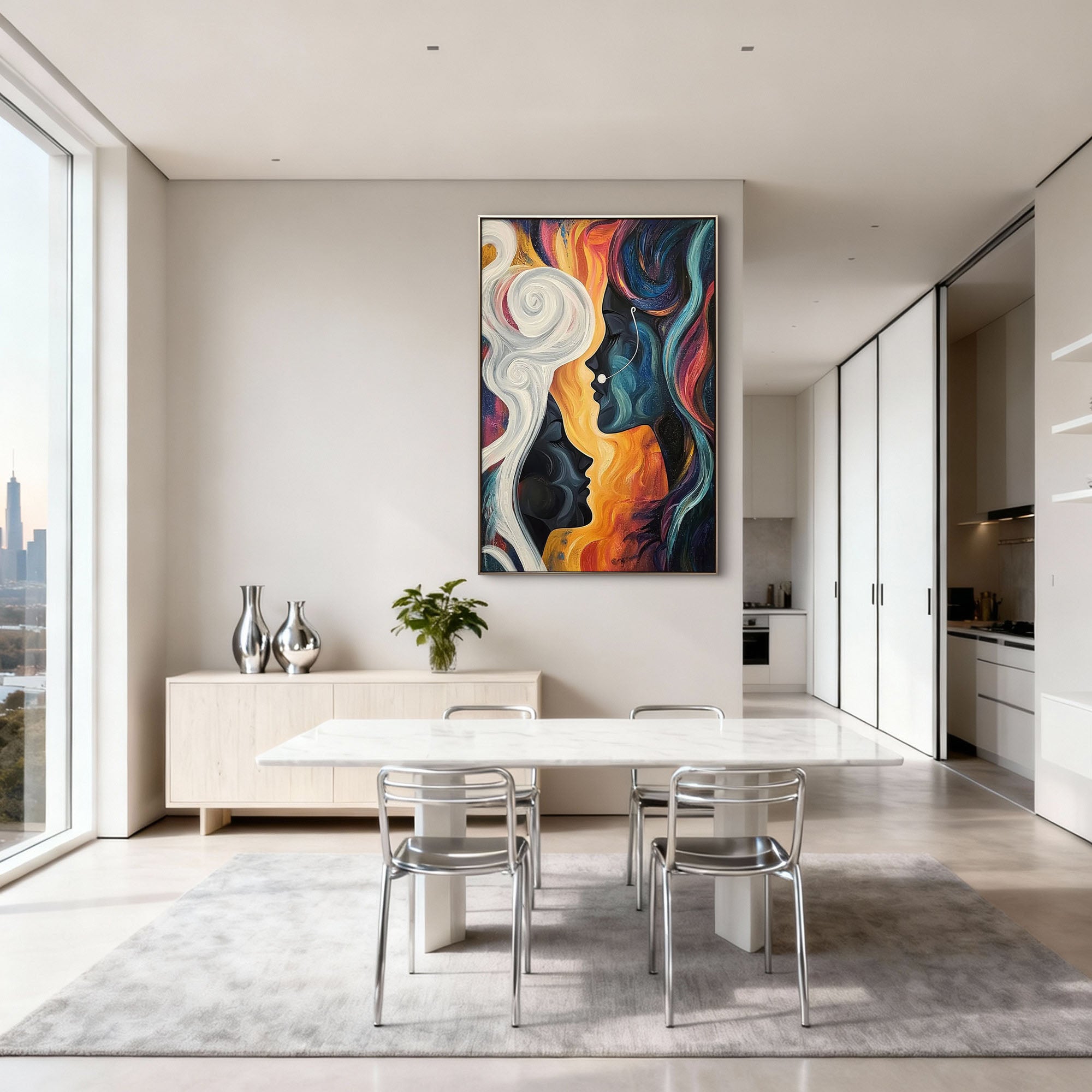 Abstract Canvas Art #AB927