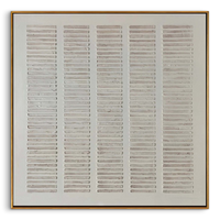 "Silent Rhythm" – Minimalist White Geometric Relief Painting | Modern Wabi-Sabi 3D Textured Gallery Art#WS 100