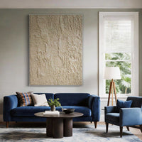 "Sand Expressive Balance" is a 100% hand-painted abstract artwork created with professional oil and acrylic paints on high-quality canvas. Its beige palette and visible textured strokes give every piece authentic handmade variation and tactile depth.