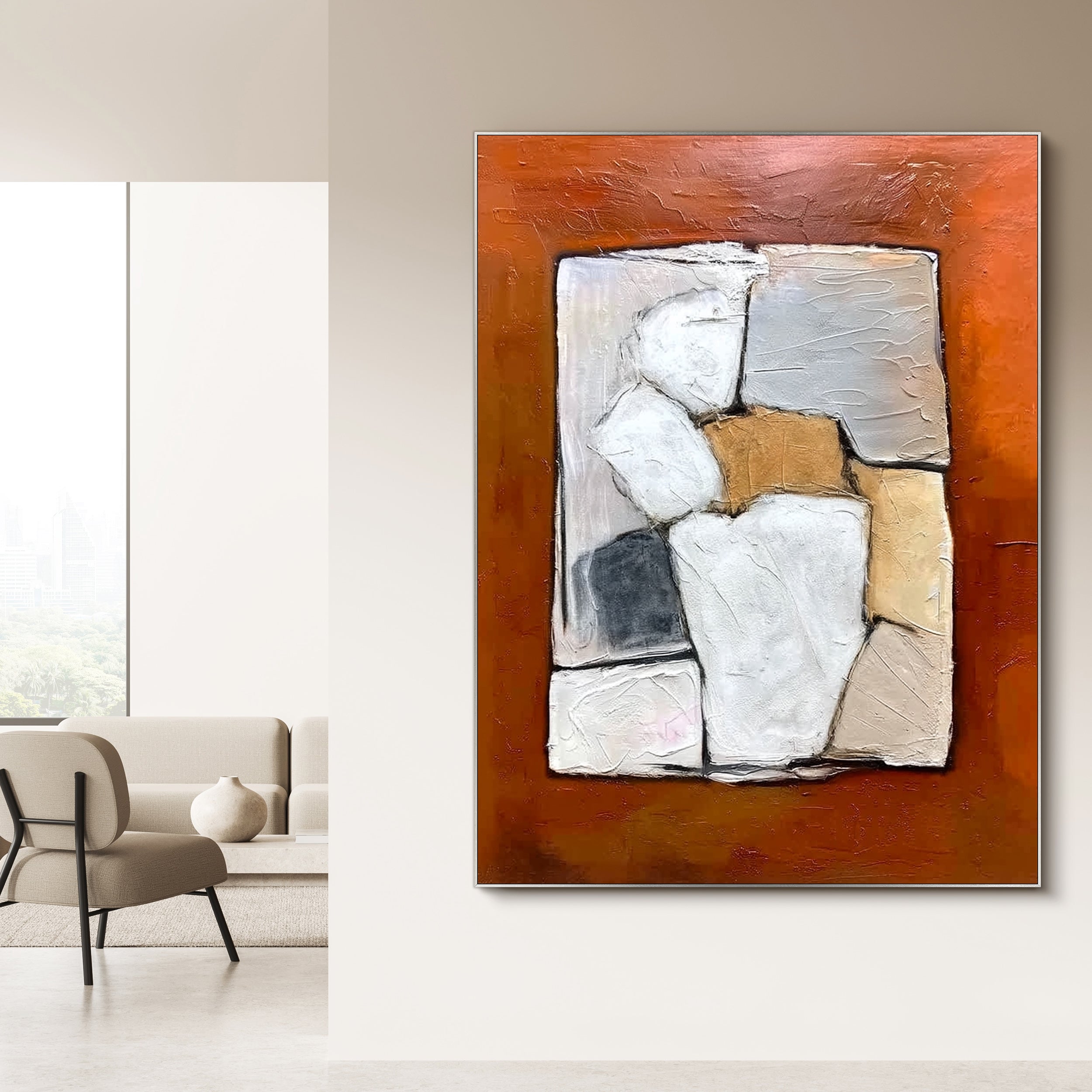 Abstract Canvas Art #AB817