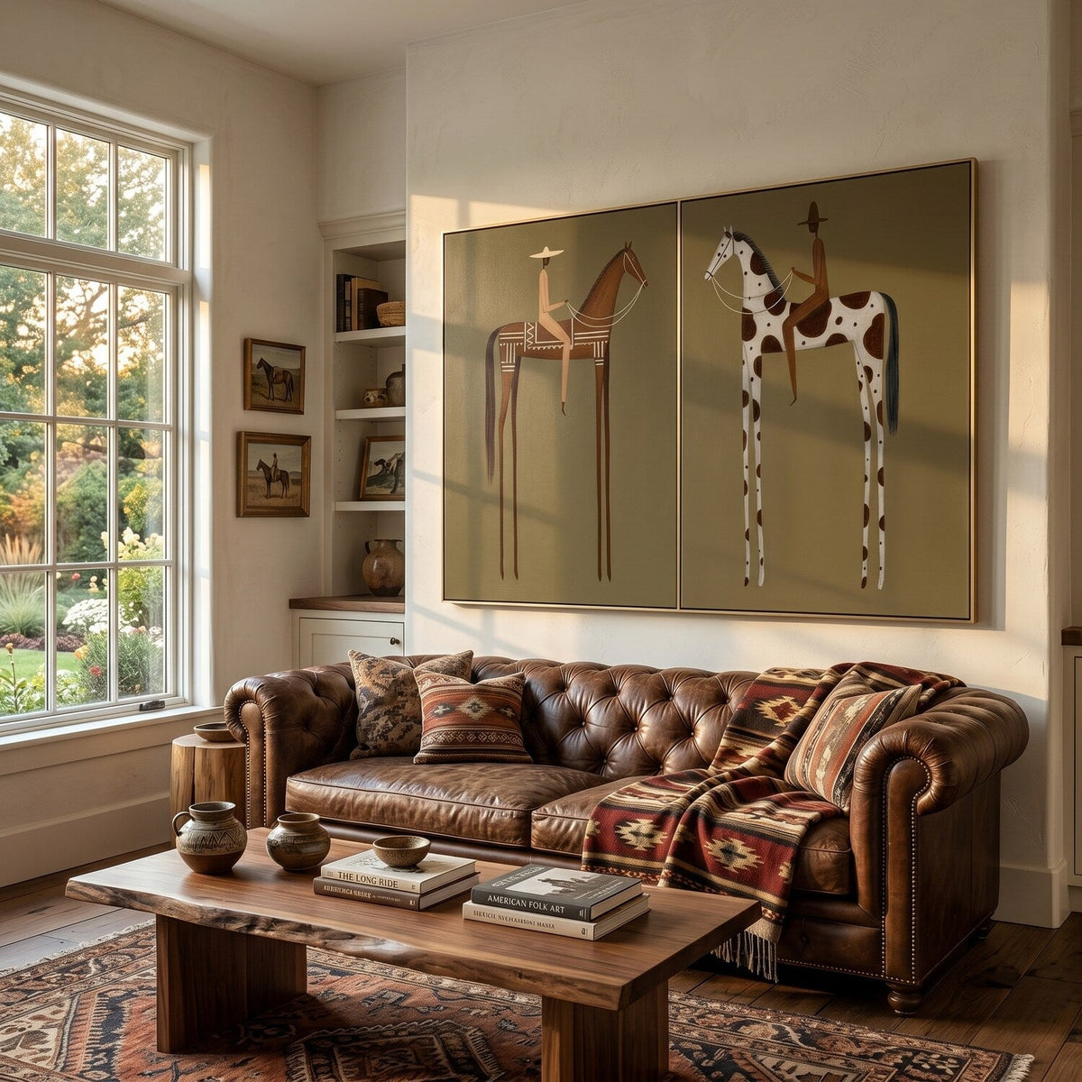 "Silent Journey" - Modern Heavy Impasto Abstract Artwork | Beige & Golden Palette Knife Painting | Luxury Two-Panel Vertical Wall Art #PT 2595