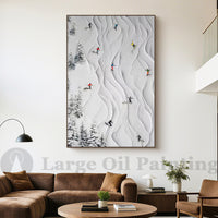 "Ivory Valley Light" is a 100% hand-painted landscape painting created with professional oil and acrylic paints on high-quality canvas. Its white palette and visible textured strokes give every piece authentic handmade variation and tactile depth.