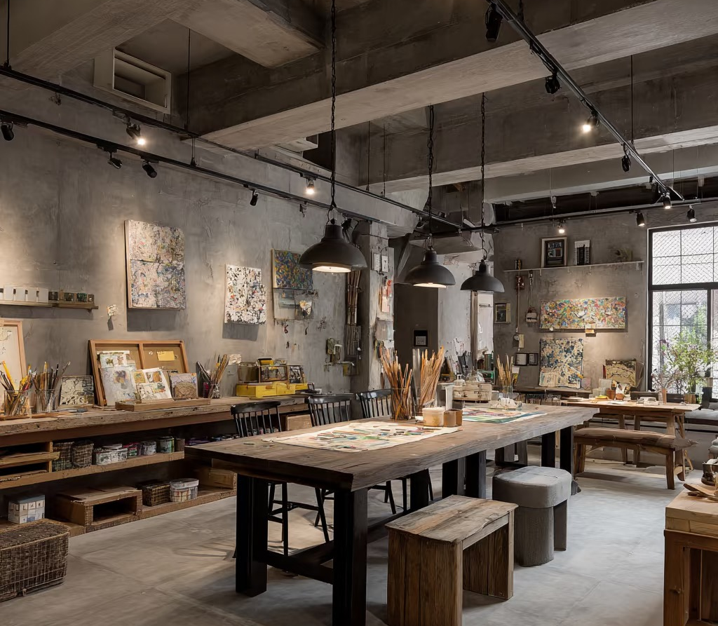 A larger studio as more artists joined