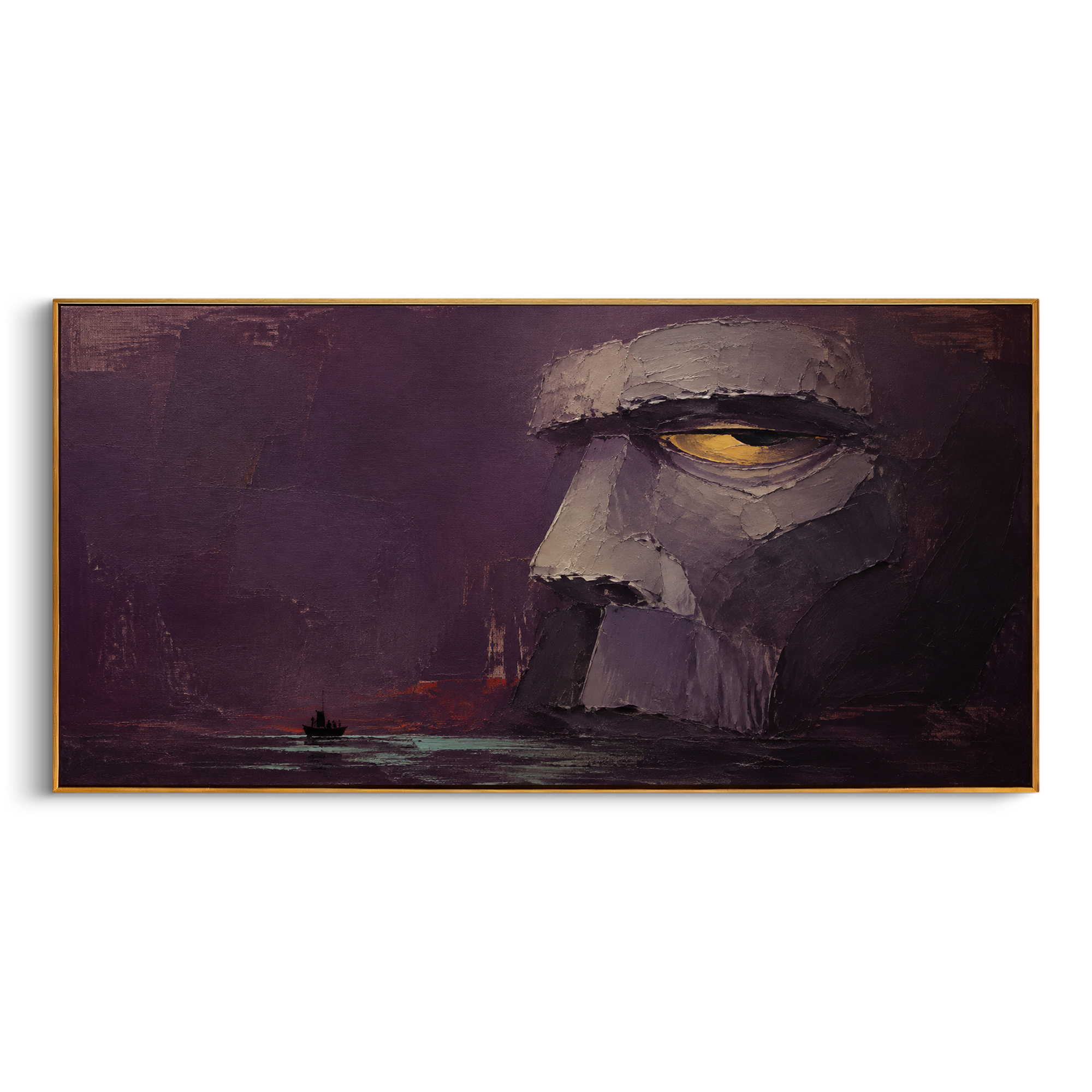 An archer draws his bow toward a field of white axes. The red ground turns the trial into a ritual target, where one clean shot must answer many threats.