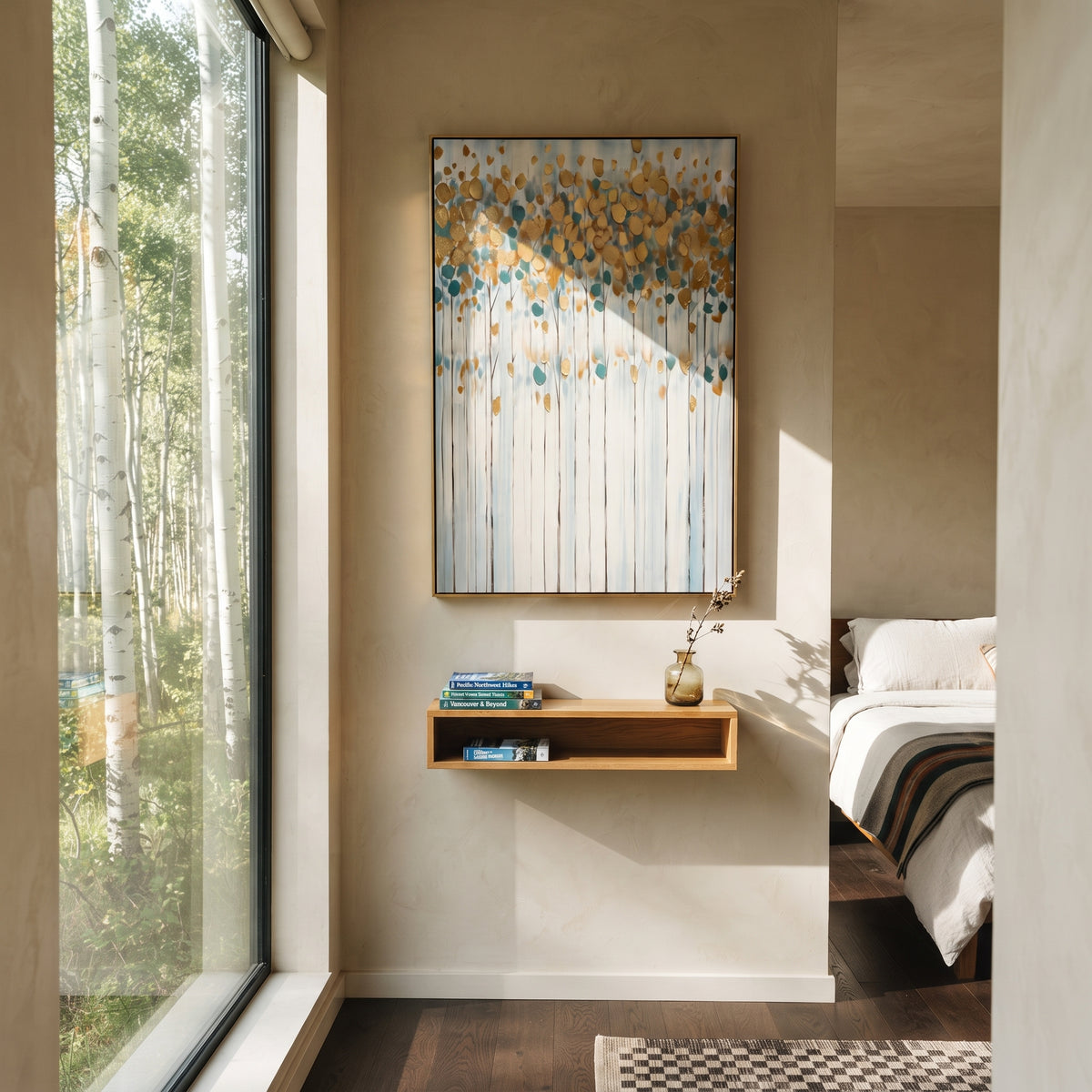 "Black White Blossom Tree Painting" focuses on atmosphere, surface movement, and sculptural heavy impasto craftsmanship rather than a fixed literal storyline. The composition uses this hand-painted vertical canvas presents a monochrome tree with black trunk, white blossom-like foliage, grey shadows, and thick sculpted petals, with visible raised palette-knife texture and handmade surface depth as the visual anchor, while layered palette-knife paint, raised plaster-like texture, and softened