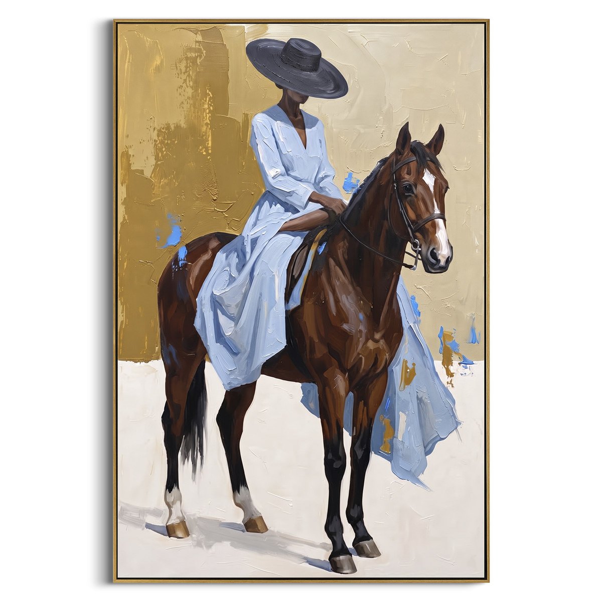 "Cowgirl Card Table Faceoff" - Modern Heavy Impasto Beach Figure Artwork | Green & Pink Palette Knife Painting | Luxury Vertical Wall Art #PT 2712