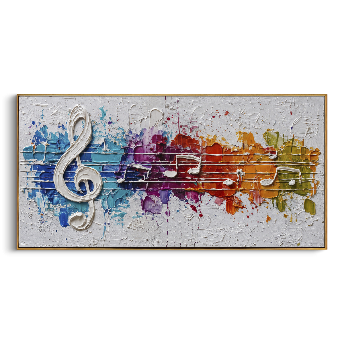 String Quartet Color Wash centers on five string players in blue red yellow wash with violin and cello shapes across a pale ground. The visual structure is specific to this artwork: the main instrument shapes, note marks, performer silhouettes, brush direction, and surrounding color fields are arranged as a single musical composition rather than as a generic decorative pattern. The blue, red, yellow palette sets the mood, with dark linework, pale negative space, and saturated accents guiding the